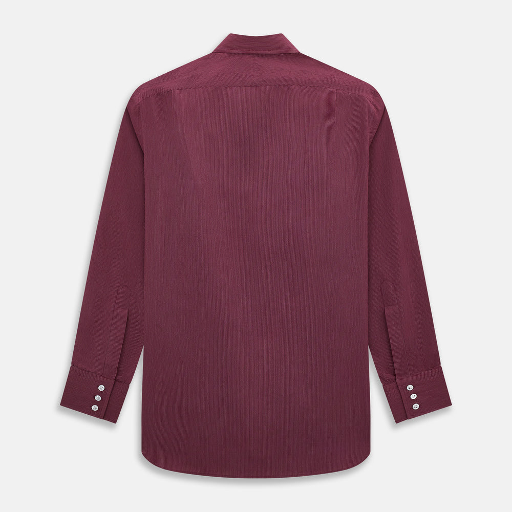 Wine Pinstripe Mayfair Shirt 19
