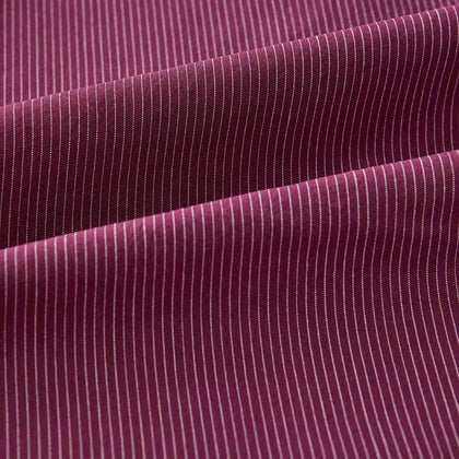 Wine Pinstripe Mayfair Shirt Image 5