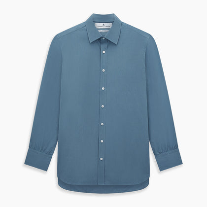 Steel Grey Pinstripe Mayfair Shirt Image 6