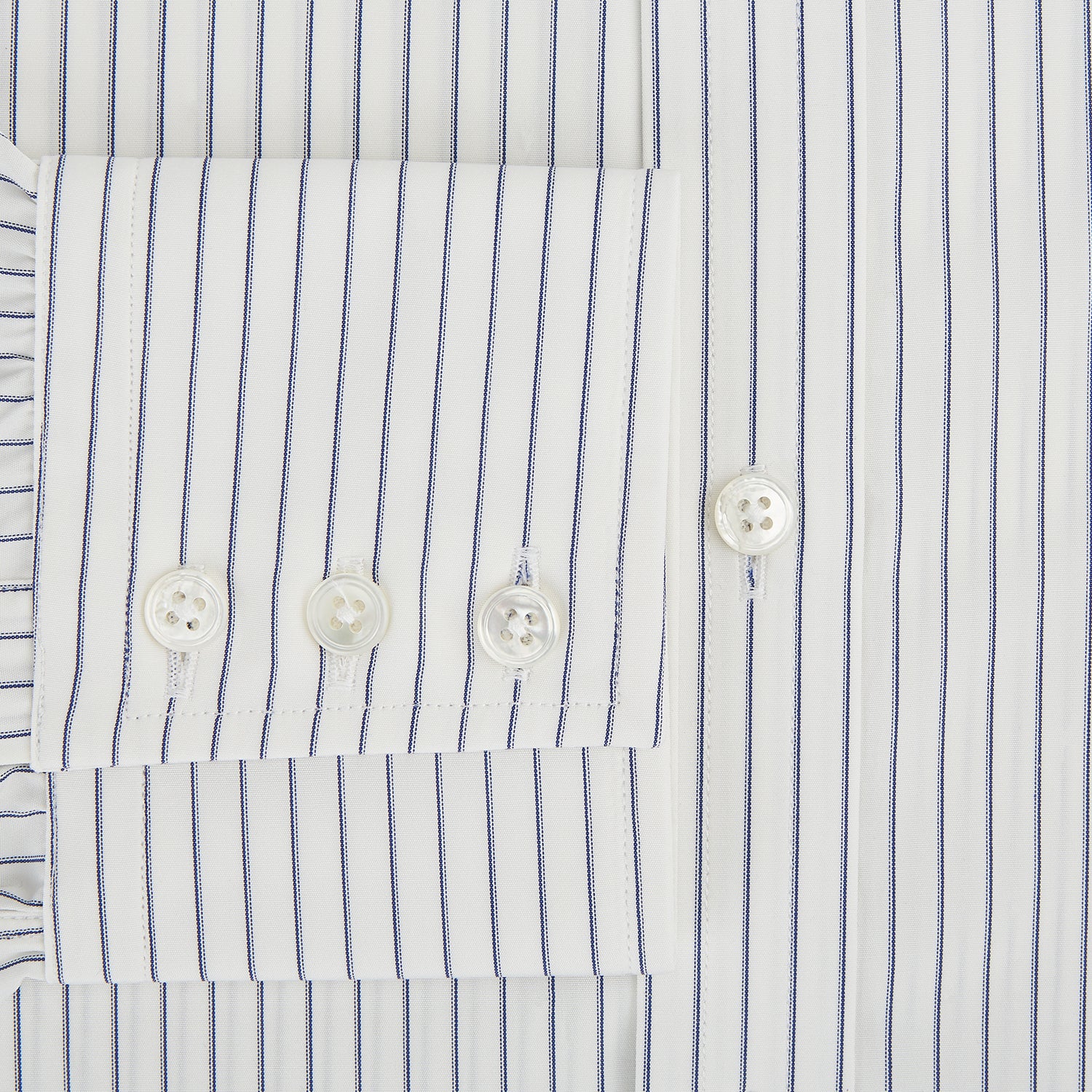 View 4 of product Navy Thin Track Stripe Mayfair Shirt 15