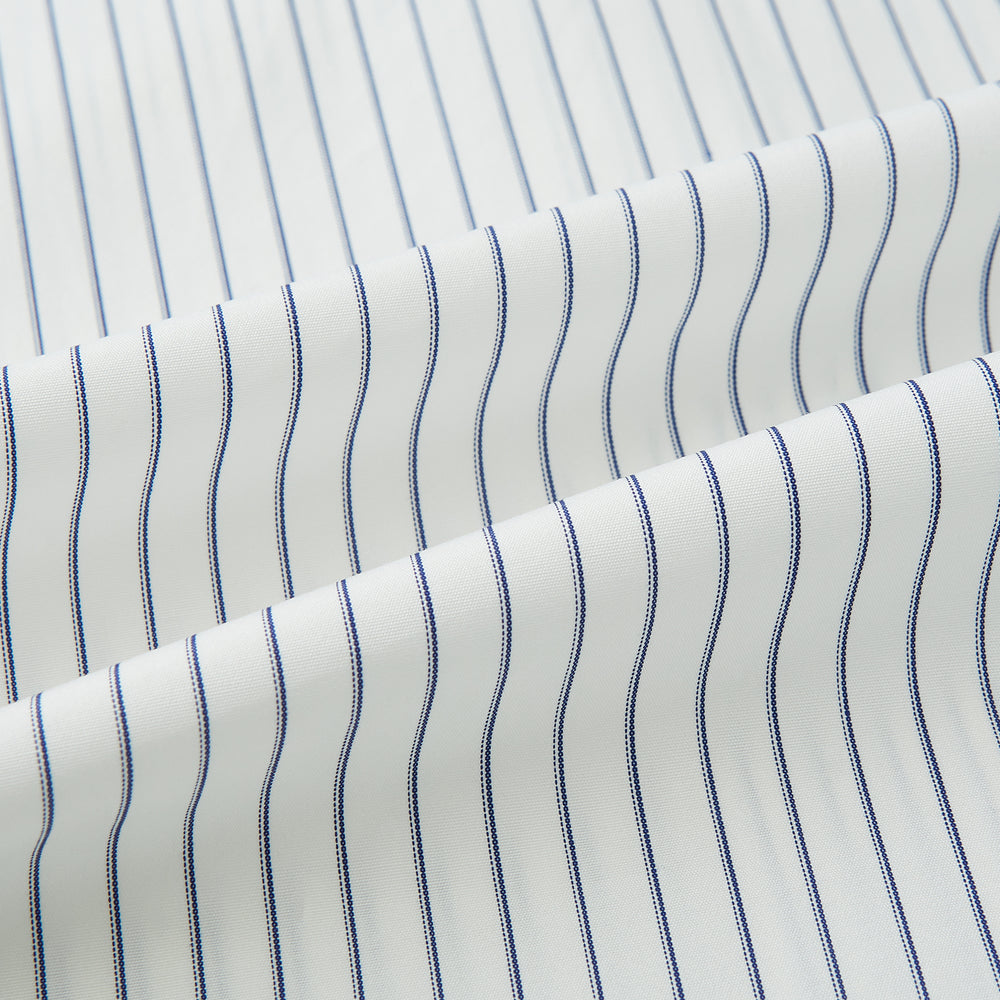 Navy Thin Track Stripe Mayfair Shirt 15