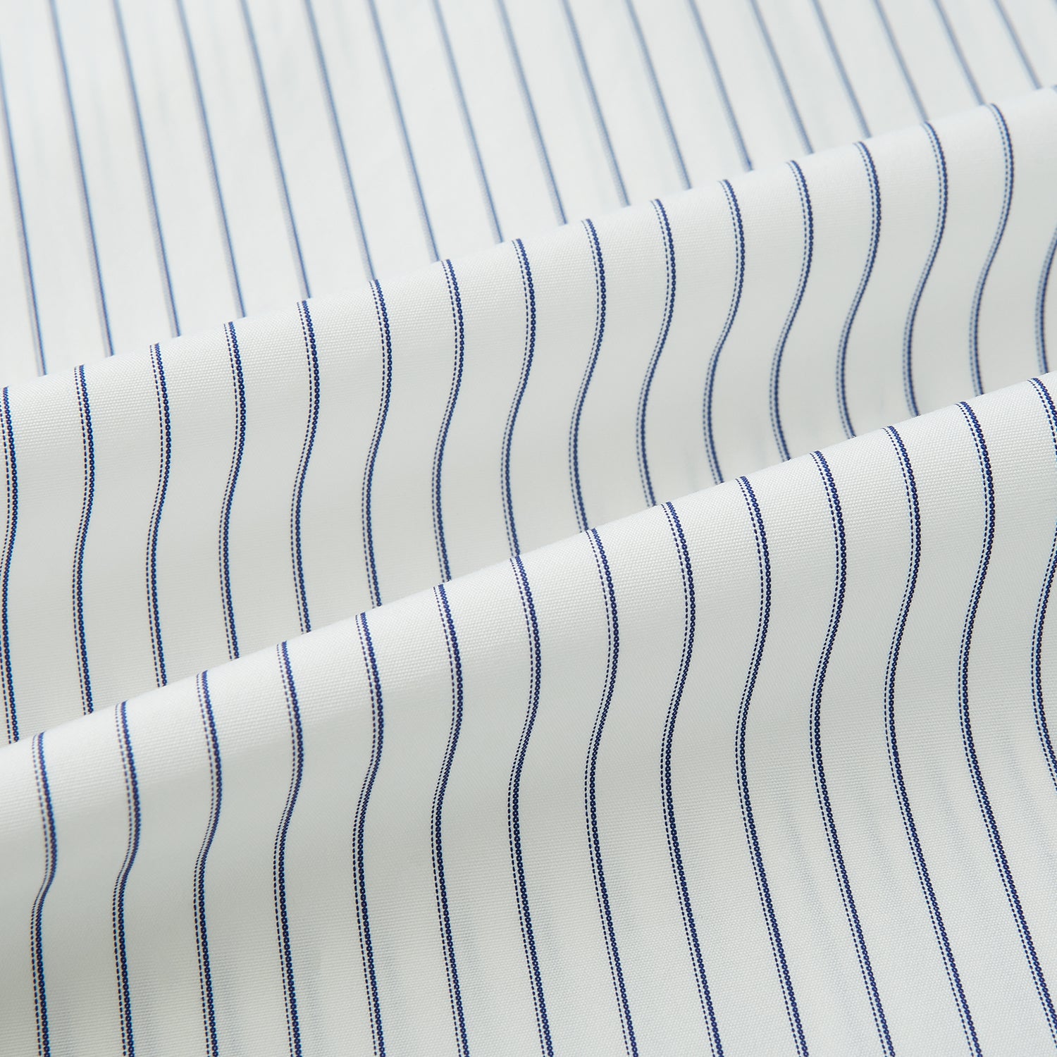 View 6 of product Navy Thin Track Stripe Mayfair Shirt 15