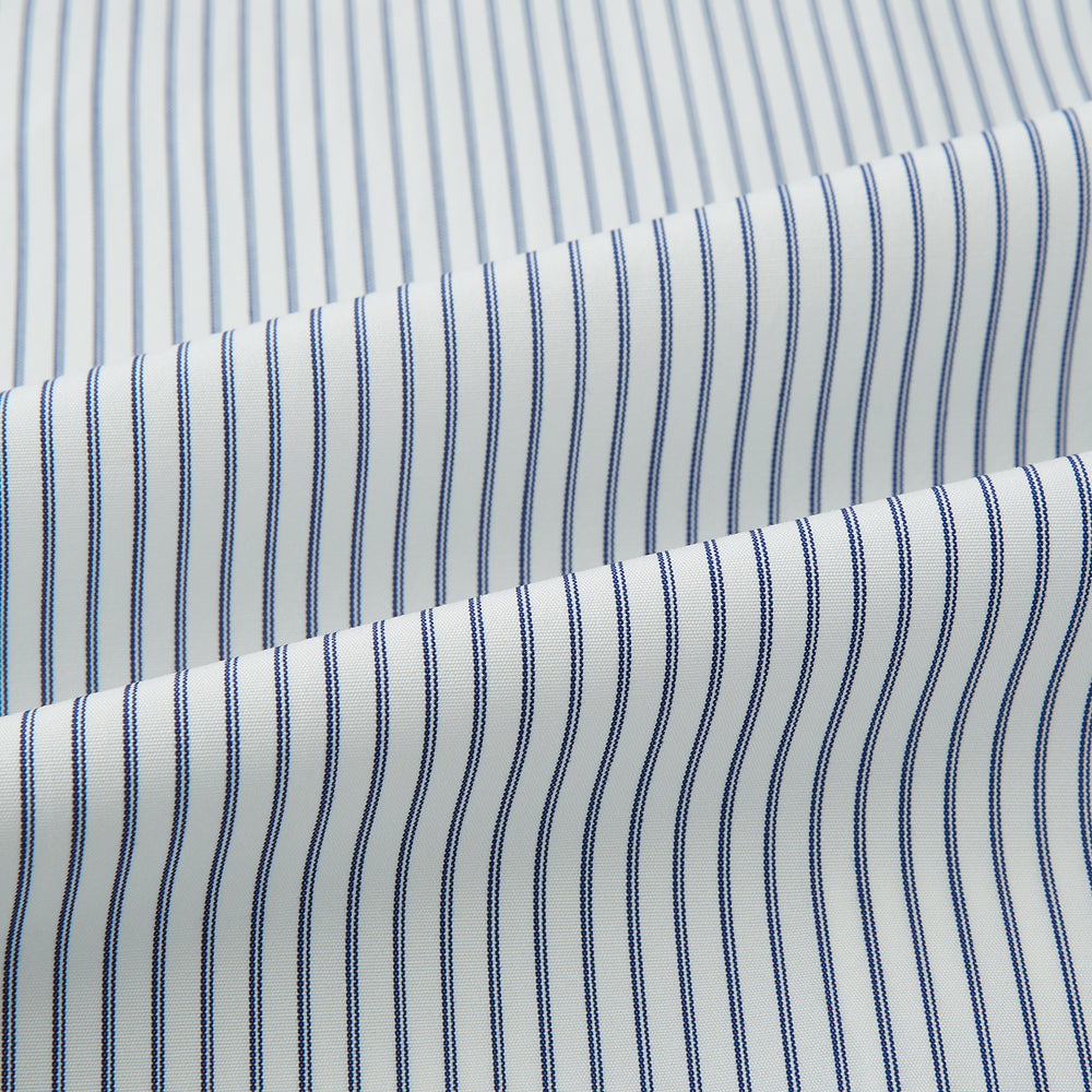 Navy Pair Stripe Mayfair Shirt 16