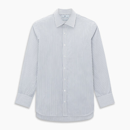 SHIRTS RF NEW T&A COLLAR 3BC WHITE W/ NAVY BLU STR Image 6