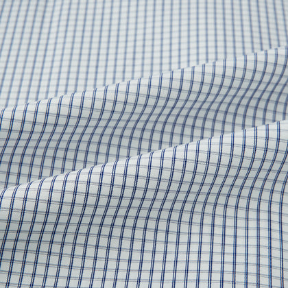 SHIRTS RF NEW T&A COLLAR 3BC WHITE W/ NAVY BLU CHK Image 5
