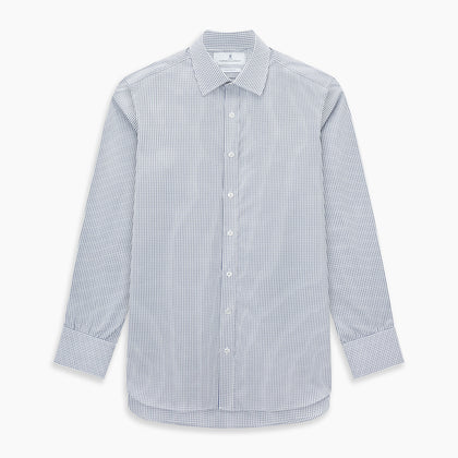SHIRTS RF NEW T&A COLLAR 3BC WHITE W/ NAVY BLU CHK Image 6