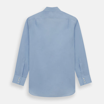Light Blue End-on-End Shirt with T&A Collar and 3-Button Cuffs Image 4