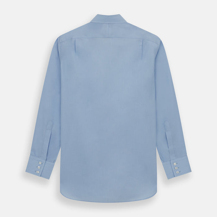 Light Blue End-on-End Shirt with T&A Collar and 3-Button Cuffs Image 4