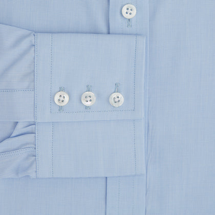 Light Blue End-on-End Shirt with T&A Collar and 3-Button Cuffs Image 2