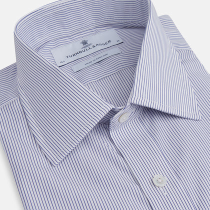 Blue Pinstripe Mayfair Shirt Image 1