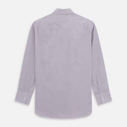 Purple Pinstripe Mayfair Shirt Image 4