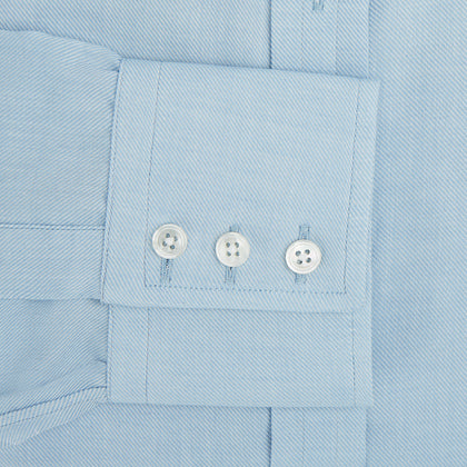 Blue Cotton Cashmere Mayfair Shirt Image 2