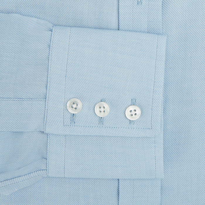 Blue Cotton Cashmere Mayfair Shirt Image 2