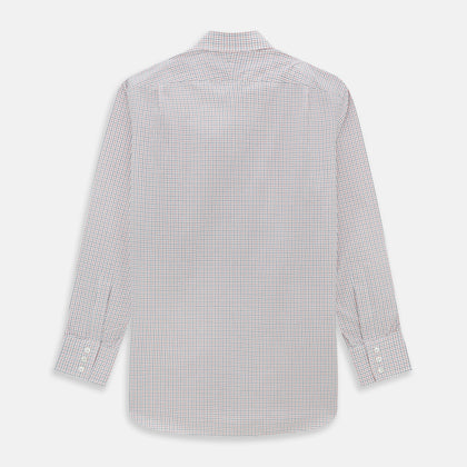 Red and Navy Graph Check Mayfair Shirt Image 4