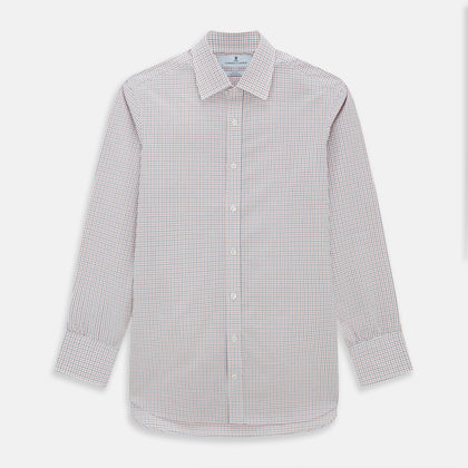 Red and Navy Graph Check Mayfair Shirt
