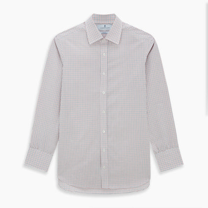 Red and Navy Graph Check Mayfair Shirt Image 6