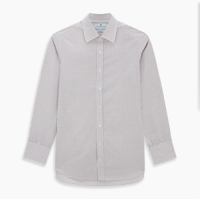 Red and Navy Graph Check Mayfair Shirt Image 6