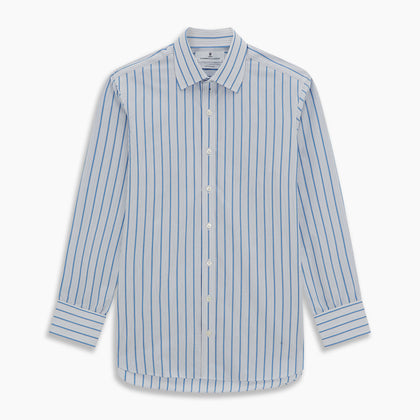 Blue Multi Track Stripe Mayfair Shirt Image 5