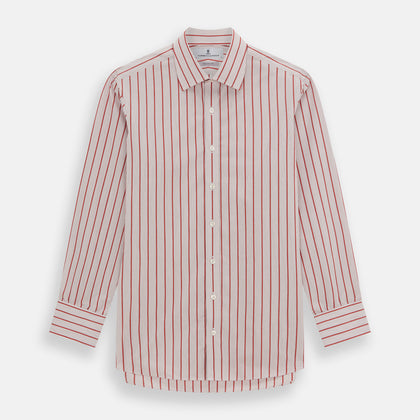 Red Multi Track Stripe Mayfair Shirt