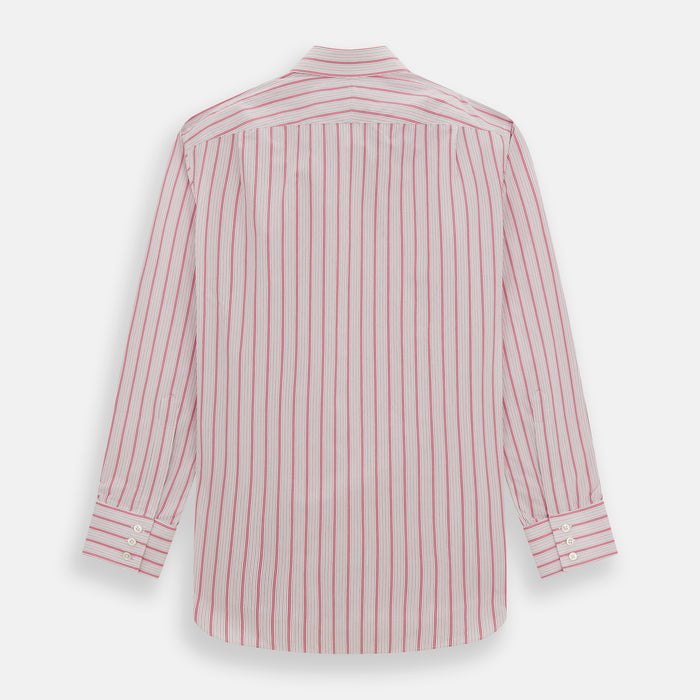 Pink Multi Track Stripe Mayfair Shirt Image 4