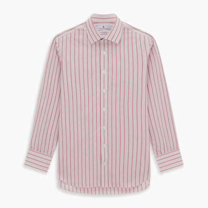 Pink Multi Track Stripe Mayfair Shirt Image 5