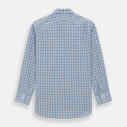 Blue Graph Overlay Check Mayfair Shirt Image 4