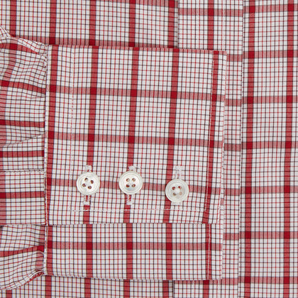 Red Graph Overlay Check Mayfair Shirt Image 2