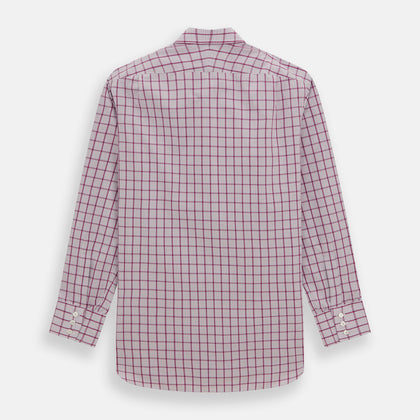 Purple Graph Overlay Check Mayfair Shirt Image 4