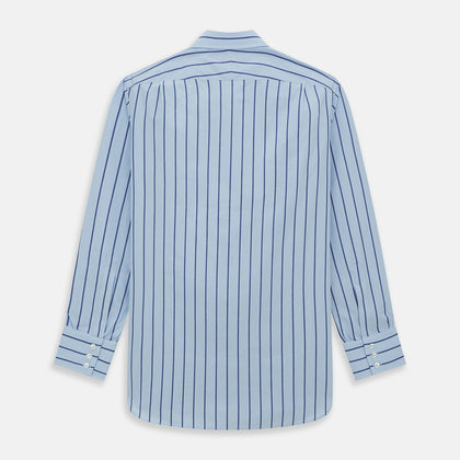Blue Track Stripe Mayfair Shirt Image 5