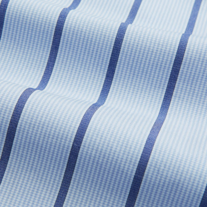 Blue Track Stripe Mayfair Shirt Image 4