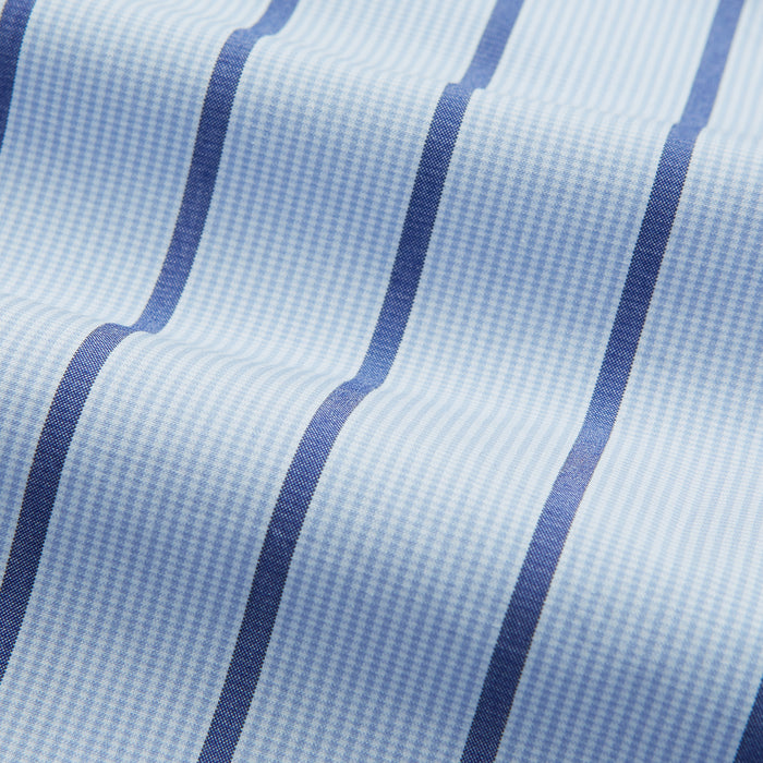 Blue Track Stripe Mayfair Shirt Image 4