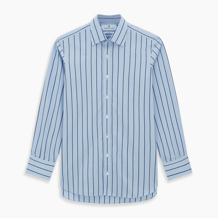Blue Track Stripe Mayfair Shirt Image 6