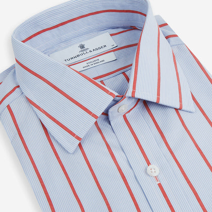 Red Track Stripe Mayfair Shirt Image 1