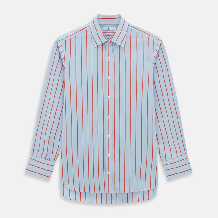 Red Track Stripe Mayfair Shirt