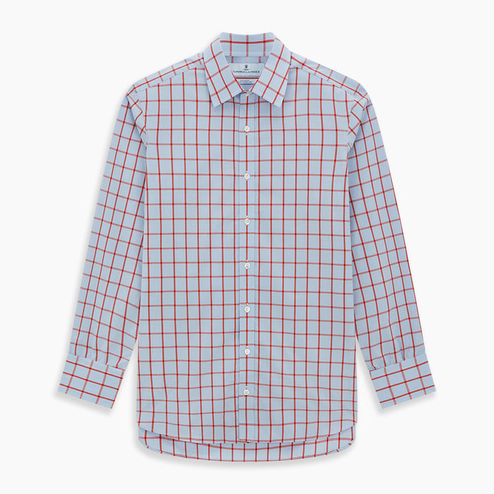 Red Windowpane Check Mayfair Shirt Image 6