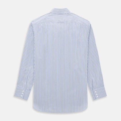Blue Shadow Pinstripe Mayfair Shirt Image 4