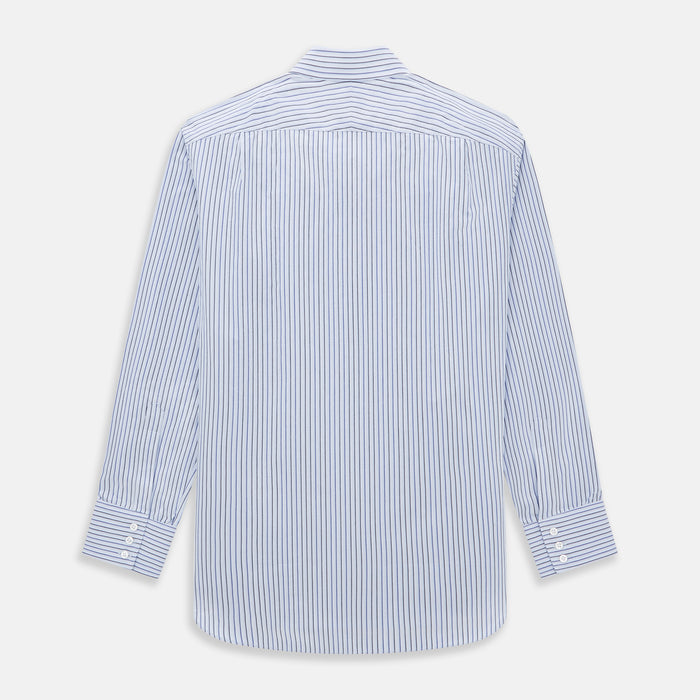 Blue Shadow Pinstripe Mayfair Shirt Image 4