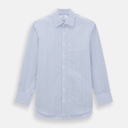 Blue Shadow Pinstripe Mayfair Shirt