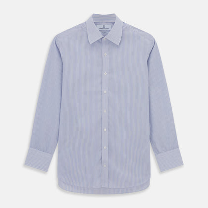Light Blue Track Stripe Mayfair Shirt Image 5