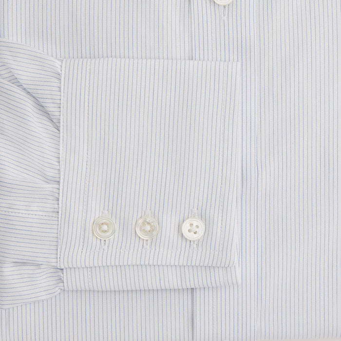 Blue Pencil Stripe Mayfair Shirt Image 2