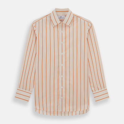 Orange Track Stripe Mayfair Shirt