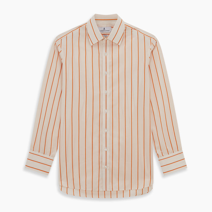 Orange Track Stripe Mayfair Shirt Image 5