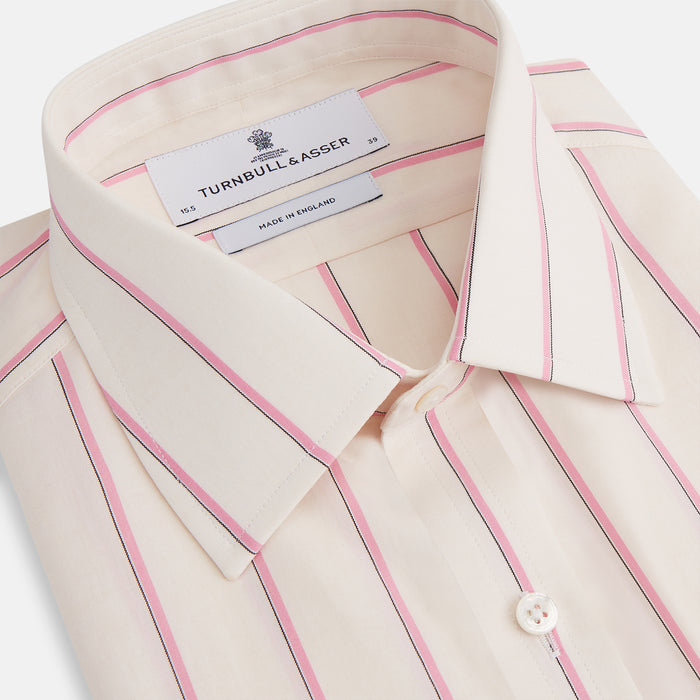 Pink Track Stripe Mayfair Shirt Image 1