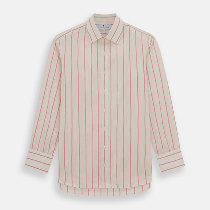 Pink Track Stripe Mayfair Shirt