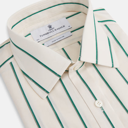 Green Track Stripe Mayfair Shirt Image 1
