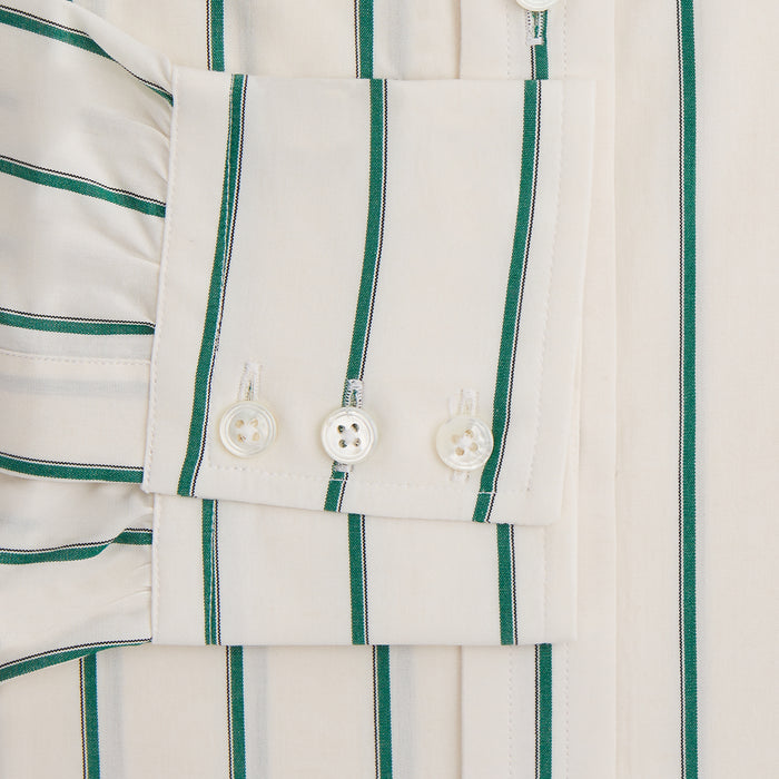 Green Track Stripe Mayfair Shirt Image 2