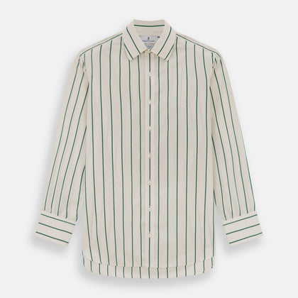 Green Track Stripe Mayfair Shirt