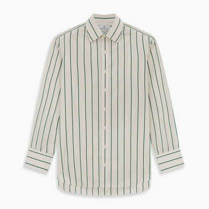 Green Track Stripe Mayfair Shirt Image 5