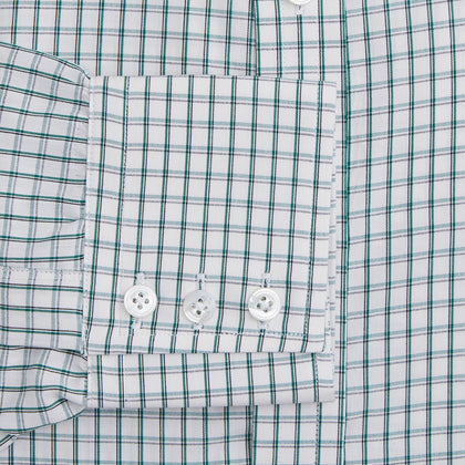Dark Green Tattersall Check Mayfair Shirt Image 2