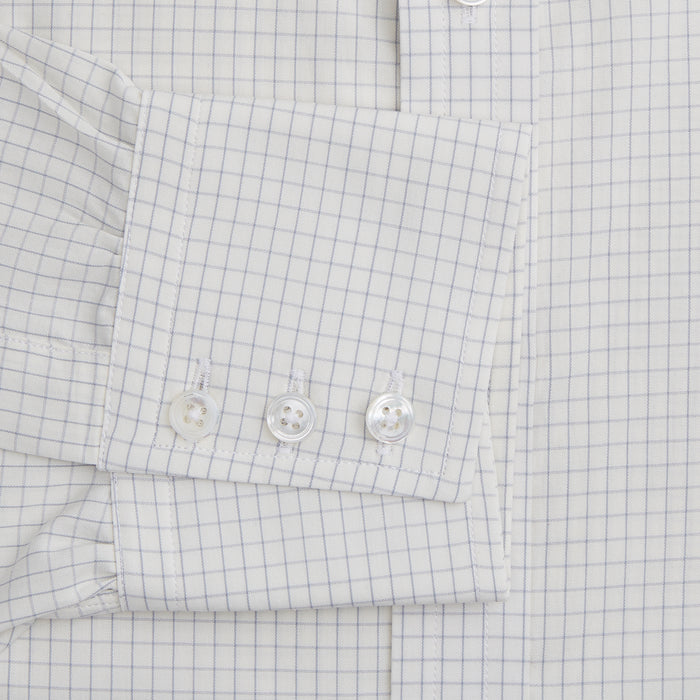 Pale Blue Graph Check Mayfair Shirt Image 2